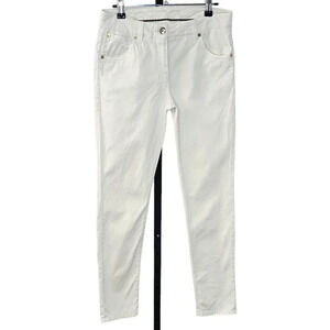 Brunello Cucinelli Womens  Skinny Fit Jeans in White Low-Mid Rise Size 6